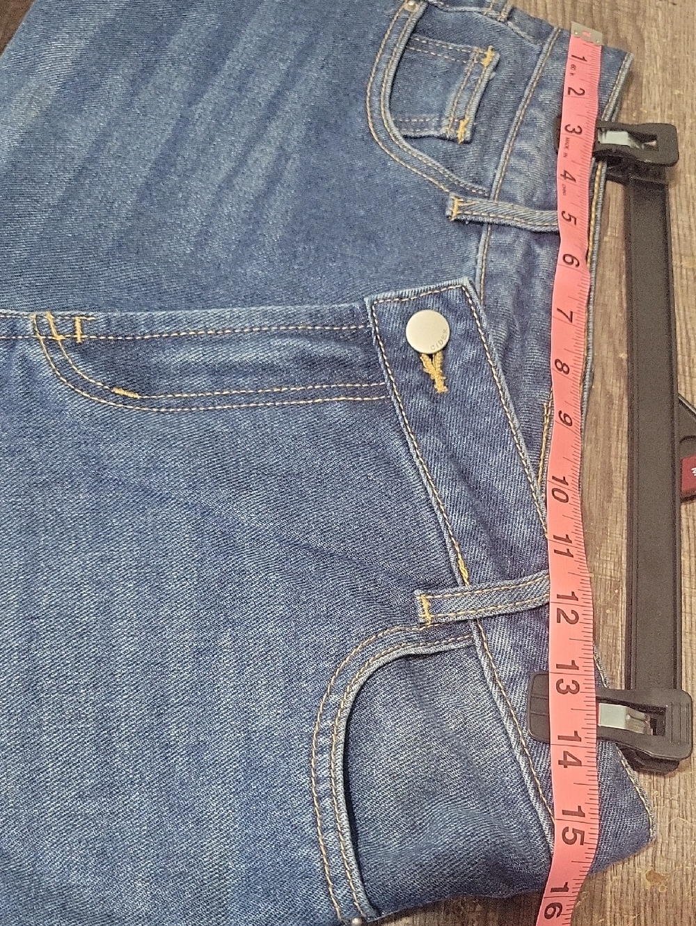 Cider Wide-Leg Jeans in Medium Blue New Size M - Picture 6 of 14